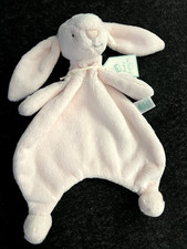 JELLYCAT Baby Bashful Pink Bunny Comforter NEW w/tag Cuddle Blanket Soft 10 in