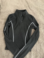 Damen sportoberteil S Schwarz Grau Kontrastn�...