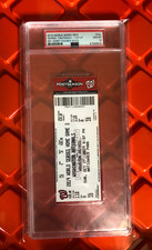 2019 WORLD SERIES Game 5 FULL Ticket, PSA 10 GEM MINT, POP 1, Nationals Astros