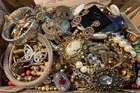 2 Lb Costume Jewelry VTG Modern Craft Junk Lot Wearable Untested Lot 20