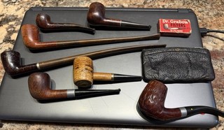 7 vintage smoking pipes DUKE BREWSTER BRADBERY MEDICO SAVINELLI Churchwarden etc