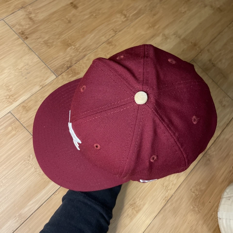 New Era 9FIFTY Alabama Carmesí Marea Bama Usado Para Hombres Snapback Gorra Lana OSFM Foto 2 de 4