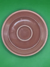 Vintage 1930-40's Genuine Fiesta HLC USA - 6" Wide Saucer Plate, Rose Pink