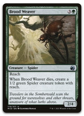 Brood Weaver #173 (NM) Midnight Hunt MID Magic MTG