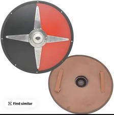 23'' Medieval Warrior Wooden Viking Shield Battle-Worn Shield  Wall D cor