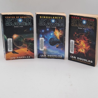 Ian Douglas Star Carrier Books 2 3 5 Paperback Lot Space Opera Ex-Lib Fair