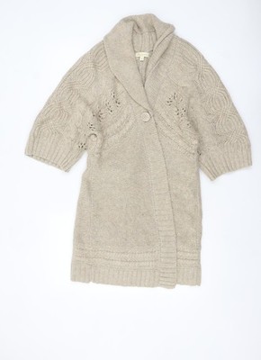 Strickjacke Pullover Damen UK Größe M Monsoon Beige