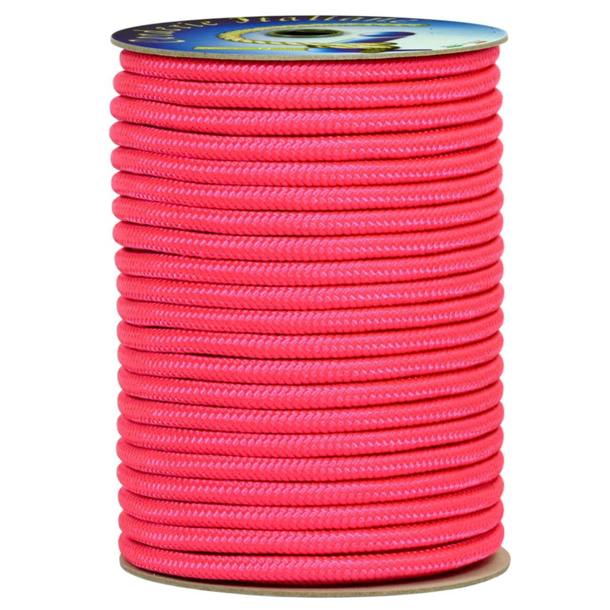Corda Nautica Rosa Fluo 3,2 mm Alta Tenacità - Bobina 200mt Resistente UV