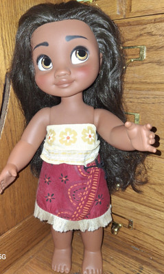 Disney Animators' Collection Princess Moana doll  15'' LONG HAIR  SEND OFFERS 