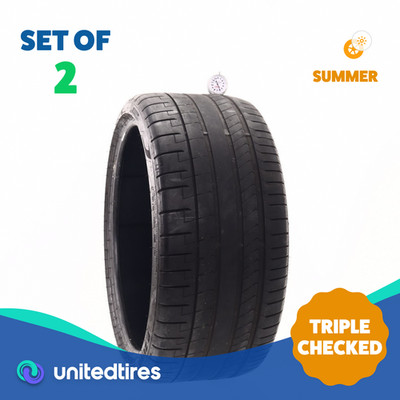 Set of (2) Used 285/30ZR21 Pirelli P Zero PZ4 ALP 100Y - 5.5/32