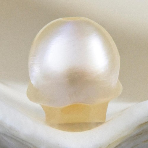 6.09 MM Mensch Totenkopf Perlen Geschnitzter Creme Süßwasserperle 0.22 G - Bild 8 von 13