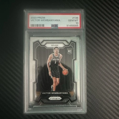 Victor Wembanyama 2023 Prizm Rookie Card PSA 10 #136 Spurs Wemby RC