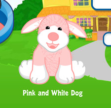 Webkinz Pink and White Dog Virtual Adoption Code Only Messaged Webkinz Pink Dog
