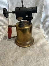 Antique Turner Brass Works Gasoline Blow Torch Welding Tool Gas Petrol Sycamore