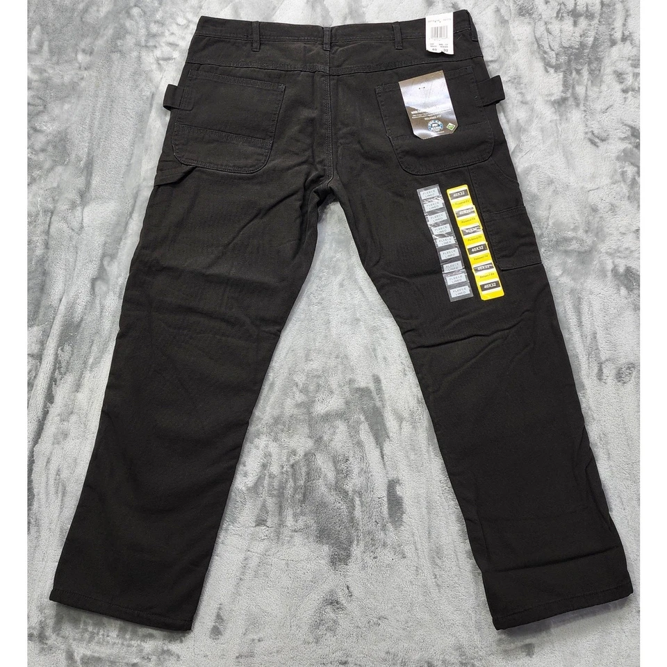 NEW Polar King by Key Pants Mens 40X32 Black Fleece Lined Shield Flex Relaxed - Image 3 of 4