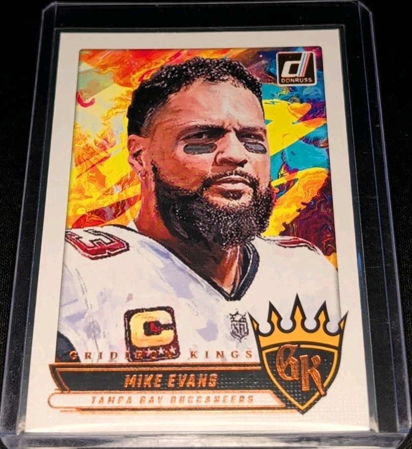 Mike Evans #GK-MES Football Cards 2025 Panini Donruss Gridiron Kings trading card — raw and PSA graded price guide
