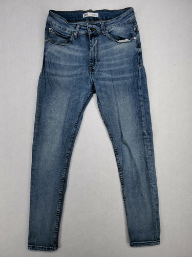 Zara Womens 31 High Rise Skinny Jeans Comfort Stretch Denim Light Wash  Flawed | eBay