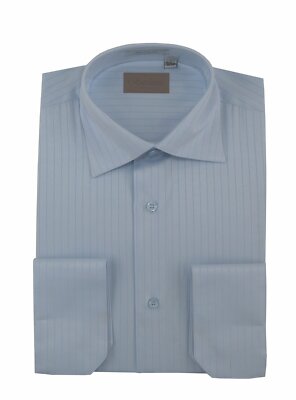 narrow collar dress shirt White linen regular-fit shirt with narrow pointed collar