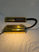 Vintage gold Miller Genuine Draft MGD Cash Register Top Light - WORKS!
