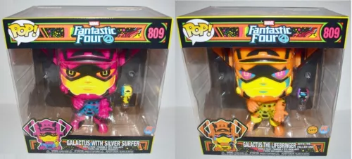 Funko POP! Galactus con Silver Surfer #809 Fantastic Four común + persecución como nuevo🔥