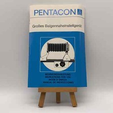 Pentacon Large Bellows Close-Up Device Manual German