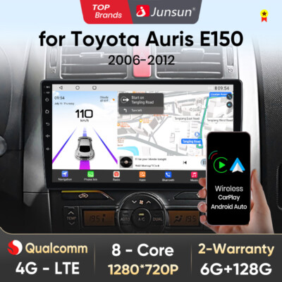 Android 14 128GB Autoradio Für Toyota Auris E150 2006-2012 Carplay GPS Navi WIFI