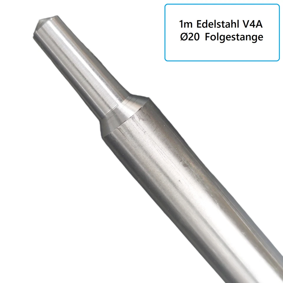 ✅ Tiefenerder Ø 20mm Edelstahl V4A Typ AH Blitzschutz Erdung Schlagkopf Klemme - Bild 2 von 4