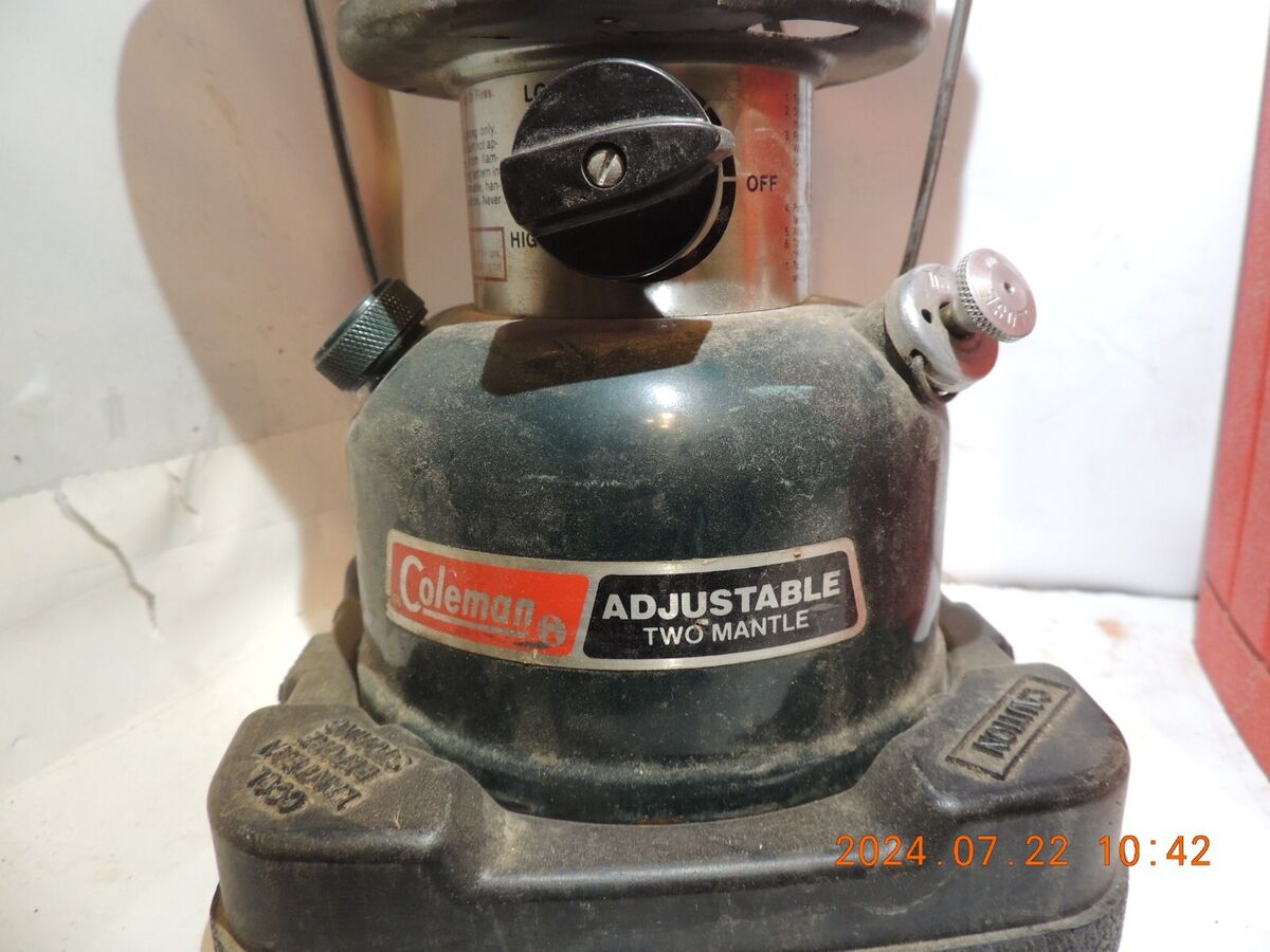 Vintage Coleman Lantern Model 288A700 Green With Red Case Vintage Coleman Lantern Model 288A700 Green With Red Case