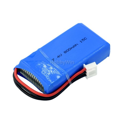 7.4V 800mAh 15C LiPO Battery XH2.54-3P plug for Walkera DEVO F7 7CH transmitter - Picture 1 of 9