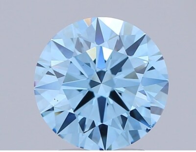 Lab Grown 2.00ct FANCY VIVID BLUE VS1 Clarity STONE IGI Certified CVD DIAMOND