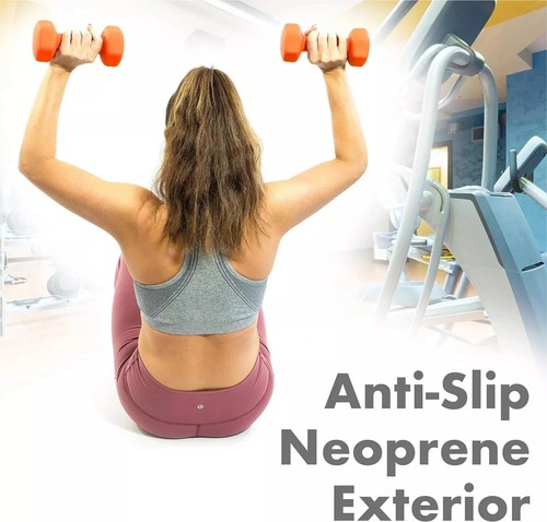New Neoprene Dumbbell Home Weights Gym Fitness Sports Exercise Single - Pair UK - Picture 8 of 15