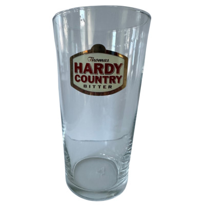 Thomas Hardy Country Bitter Logo Pint Glass English Beer Breweriana