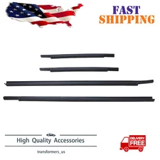 For 97-04 Nissan Frontier Navara D22 crew cab door belt weatherstrip rubber seal