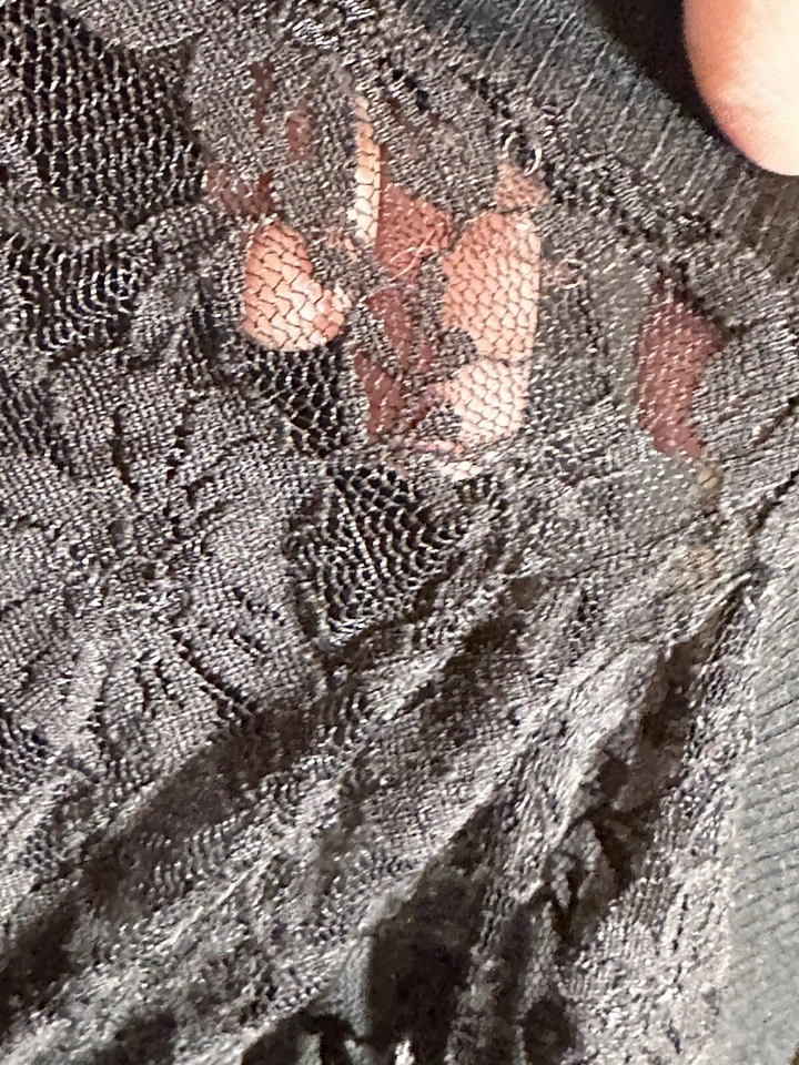 Suéter Allison Brittney Encogerse de hombros Plus 2XL Encaje Gótico Emo Rosa Rock Elegante C5 Foto 3 de 4