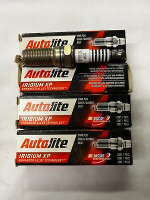 4 pack of Autolite Iridium XP Spark Plug XP5363, 14mm Thread Diameter