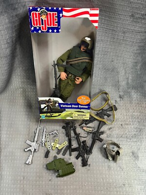 GI JOE Vietnam Door Gunner 2001 Hasbro in Original Box Action