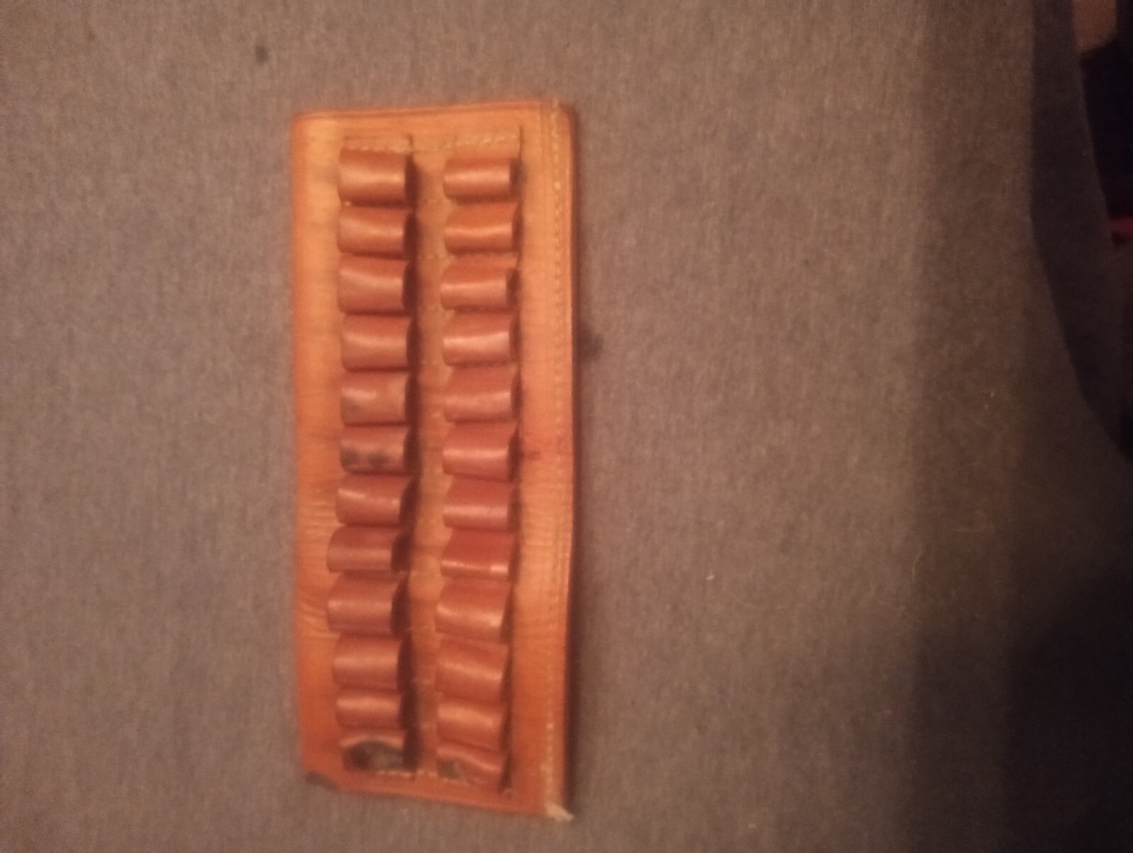 Vintage - Kassnar Rifle Cartridge Ammo Belt Pouch - Leather - Made In Spain A