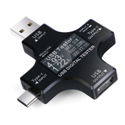 Usb Typ-C Digital Power Meter Tester Multimeter Strom Spannung Test  |