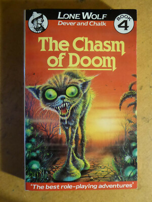 Lone Wolf Book 4 The Chasm of Doom by Joe Dever and Gary Chalk  