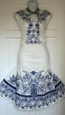 PHASE EIGHT/STUDIO 8 KLEID BESTICKT BLUMEN HO...