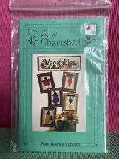 Full Grown Veggies Vegetables Vintage Quilt Pattern Sew Cherished Preown Uncut
