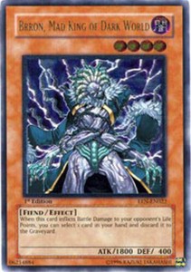 Brron, Mad King of Dark World - EEN-EN022 - Rare - Unlimited Edition x3 - Lightl