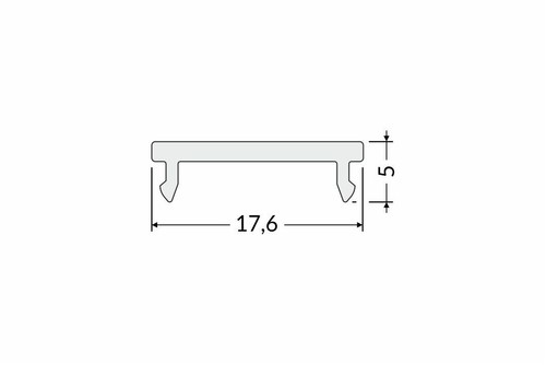 1m extra diffuser cover for LED profile C3M, T1D, TL2, T3, TL2F, T22L, T22H - Picture 4 of 4