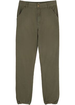 Neu Twill Schlupfhose Gr. 182 Oliv/Dunkeloliv Bedruckt Jungen Baumwoll-Hose
