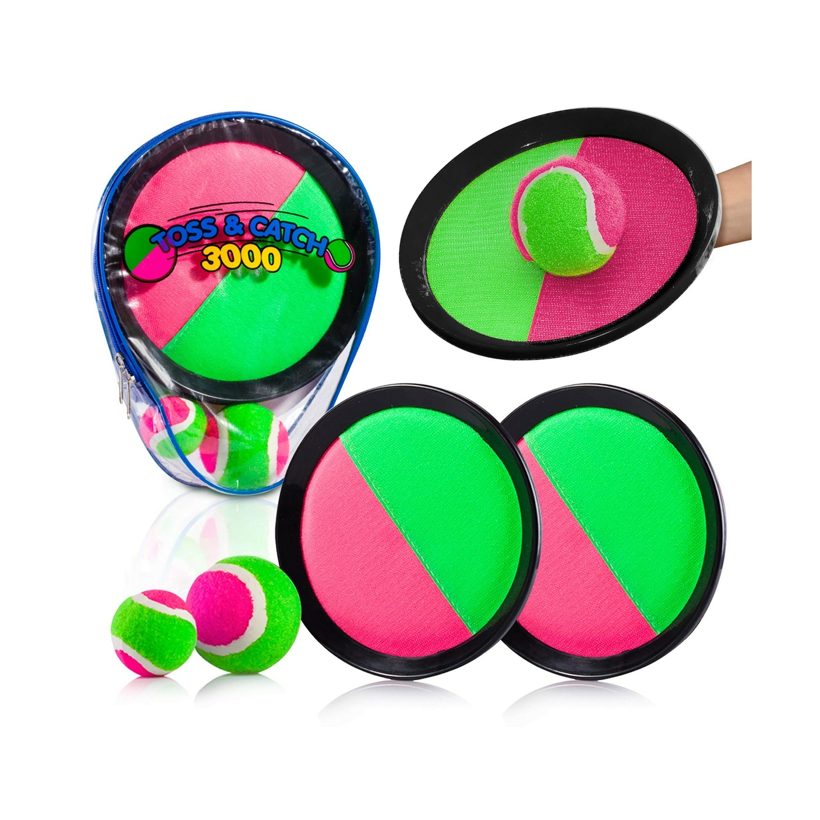 YoYa Toys Toss & Catch 3000 Ball Game with Disc Paddles, 2 Balls (Big and  Sma... 647356886928 | eBay