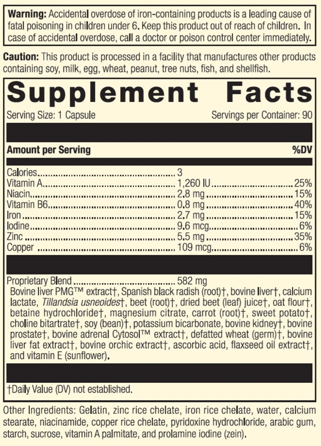 Standard Process - Livaplex - 90 Capsules - Image 4 of 4