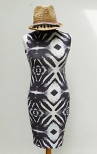INFLUENCE Bodycon Tie Dye Dress - Grey/White - 8/10/12 - NEW