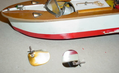 2 K&O 36mm Metal Rear Rudder For Model Boats Japan Vintage In Package