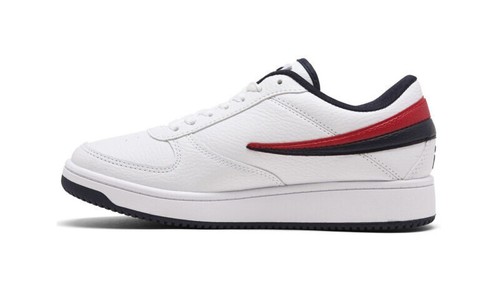 FILA A-LOW CORDONES ENTRENADORES ZAPATILLAS DEPORTIVAS HOMBRE ZAPATOS BLANCOS/MARINO TALLA 11.5 NUEVOS - Imagen 3 de 6