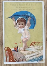 Victoria Trade Card Wheeler Wilson Sewing Machines wh Rogers 77 Hanover Street